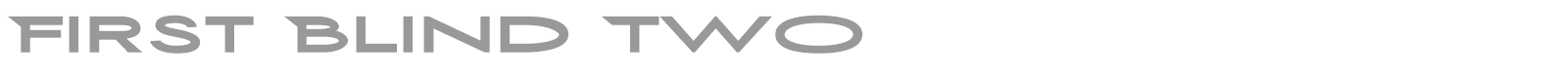 First Blind font preview